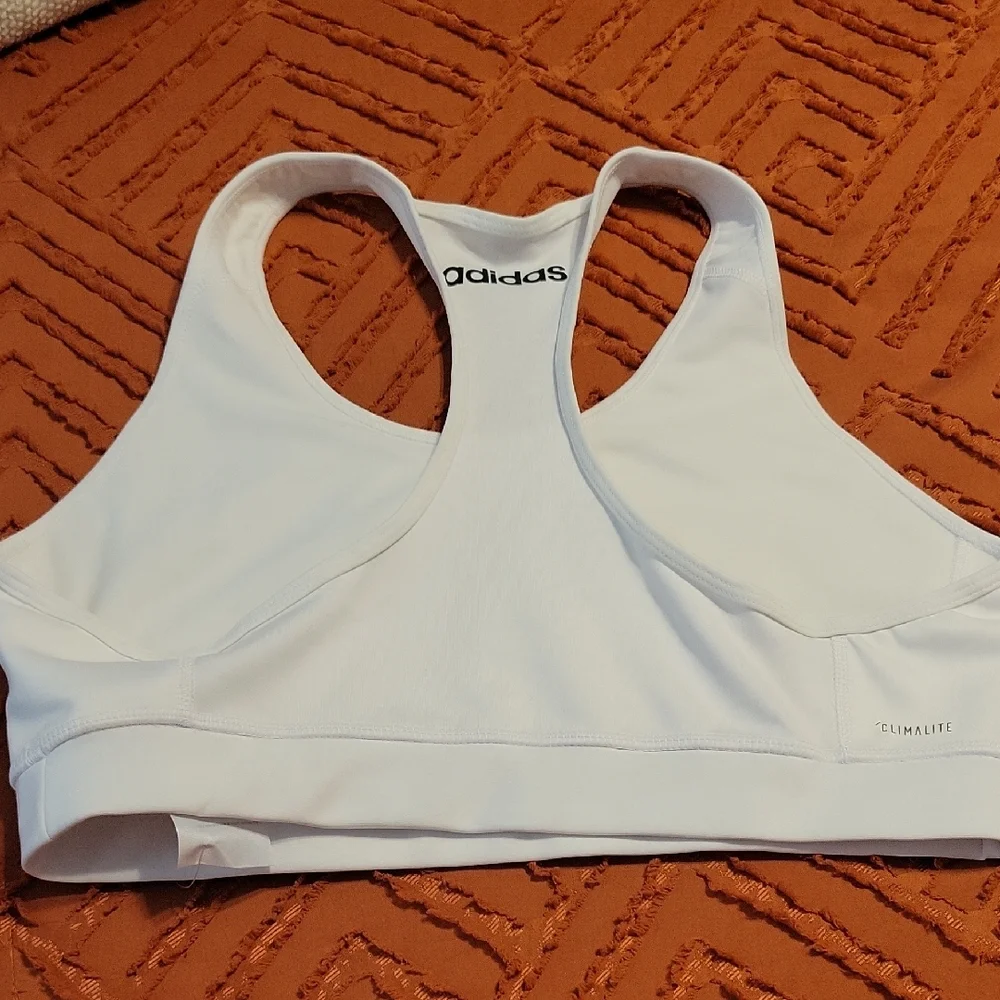 Adidas White Climalite Sports Bra - Picture 4 of 4